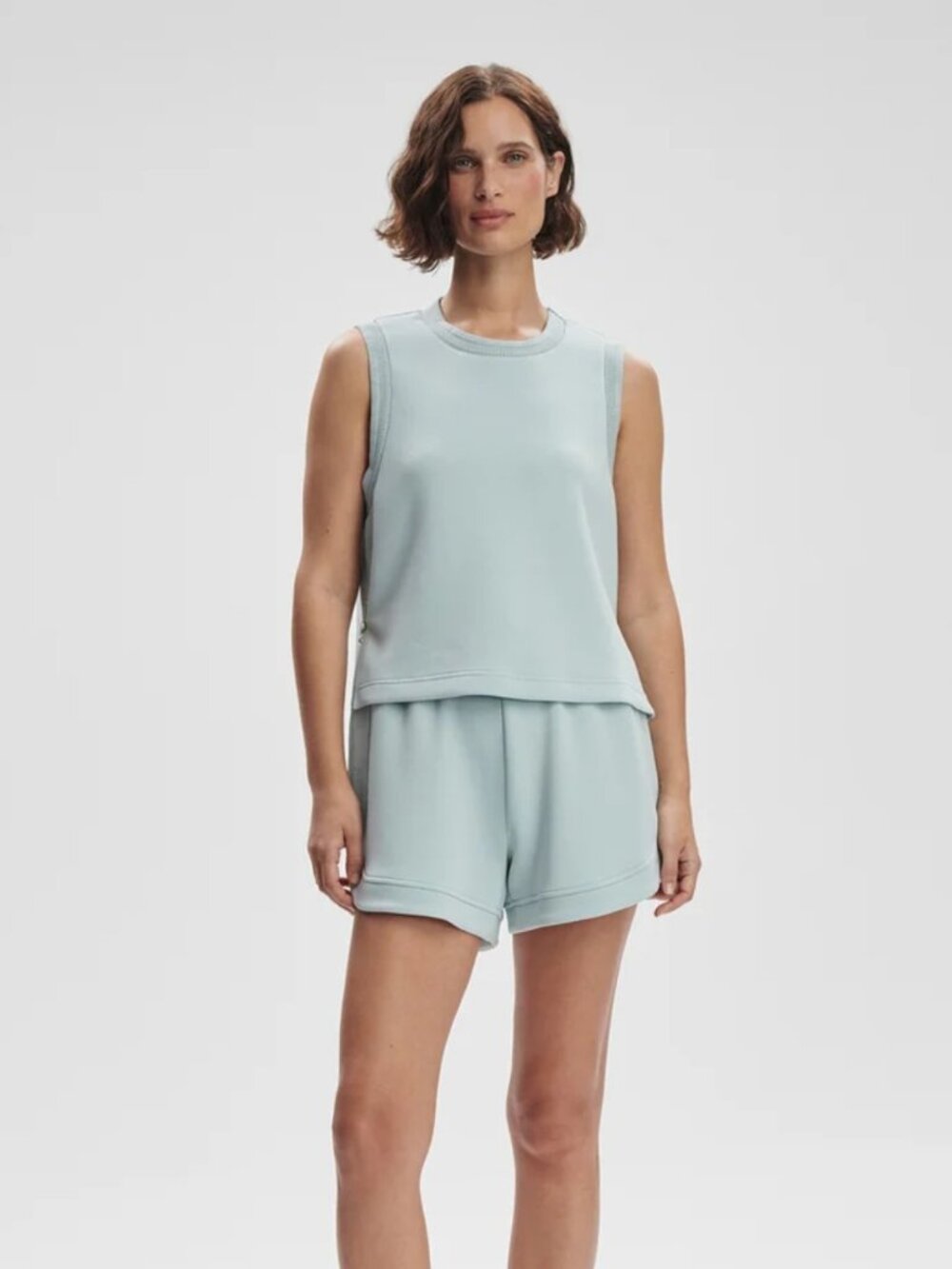 Varley Shea Crop Tank Ether Blue NWT XL